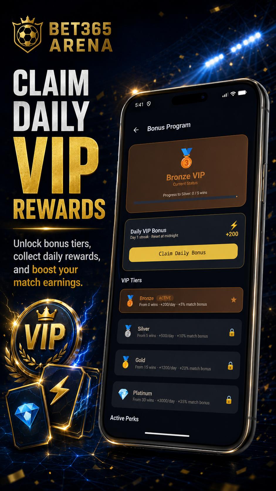 Bet365 Arena – match simulation and league